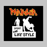 Parkour Sport and Lifestyle mikina na zips s kapucou stiahnuteľnou šnúrkami